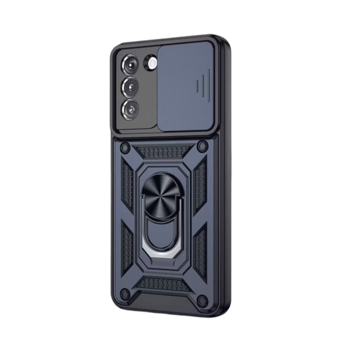 Case azul y negro Samsung A02S