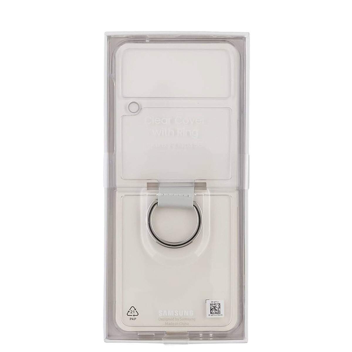 Clear Cover With Ring Galaxy z flip3 3