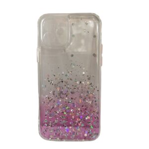 Case rosado escarchado iPhone 12