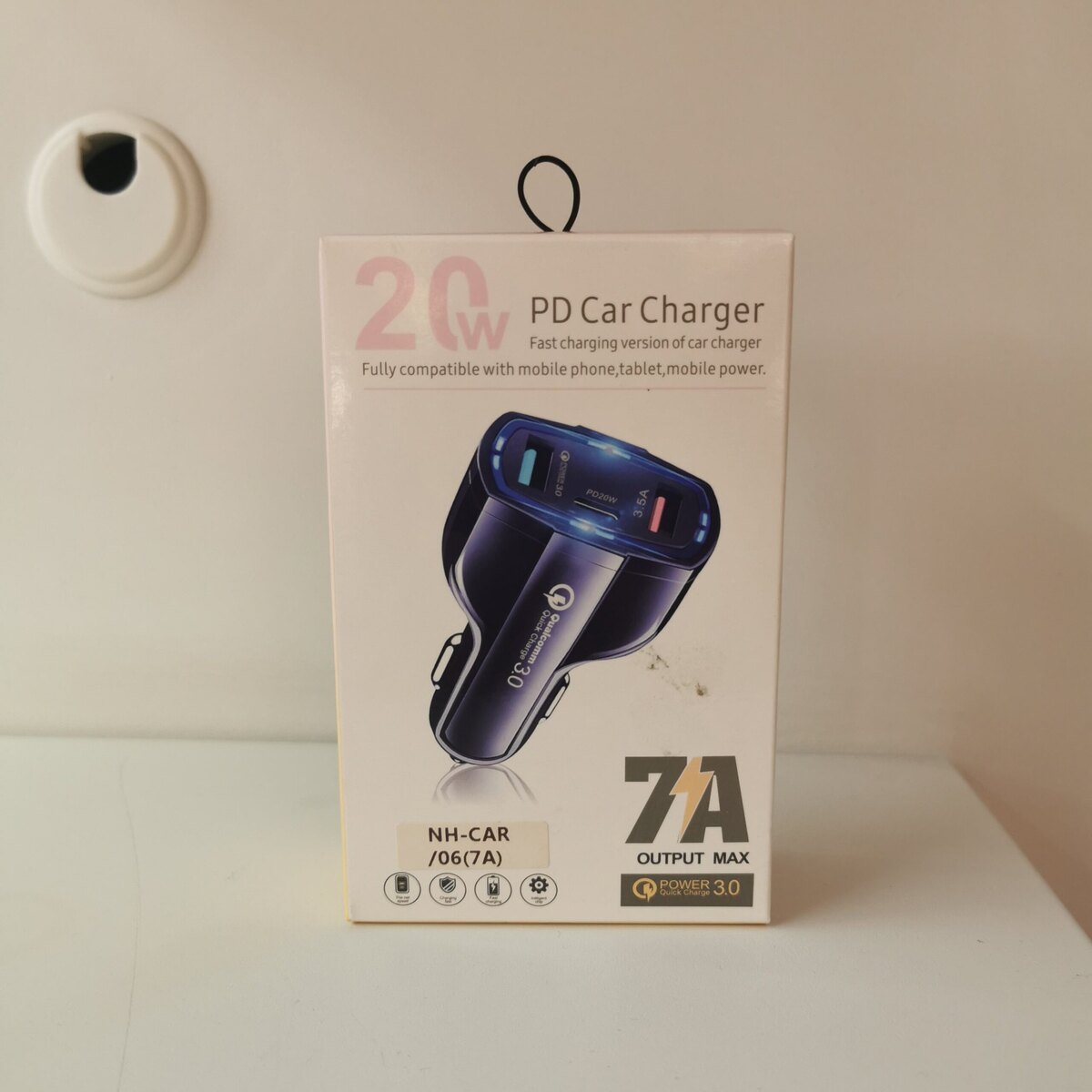 Adaptador para carro USB 20W