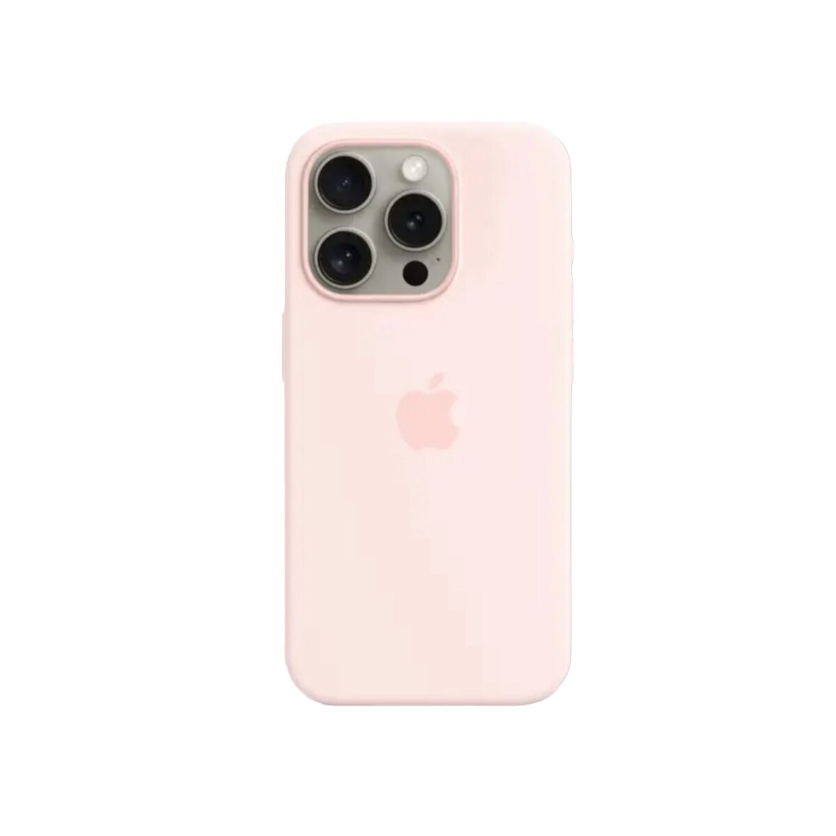 Silicone Case rosado iPhone 15 pro