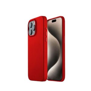 Silicone Case rojo iPhone 15 pro