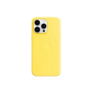 Silicone Case iPhone 13 pro max Amarillo