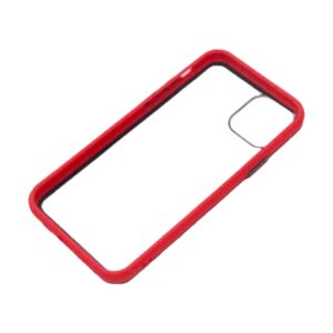 Case transparente rojo con negro iPhone 11