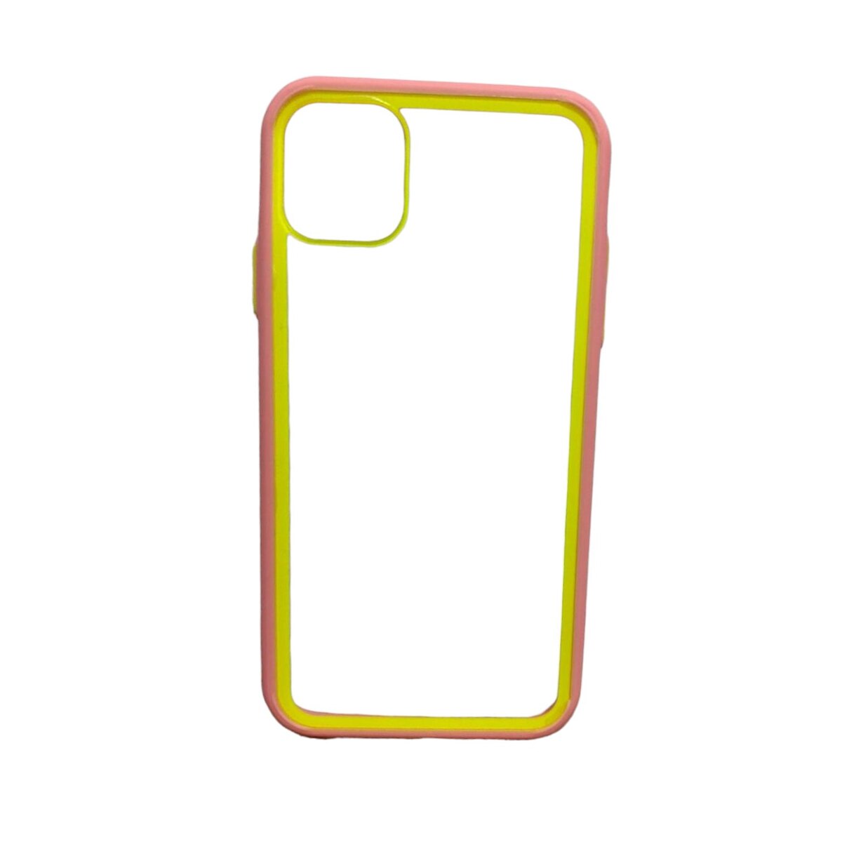 Case transparente salmón amarillo iPhone 11