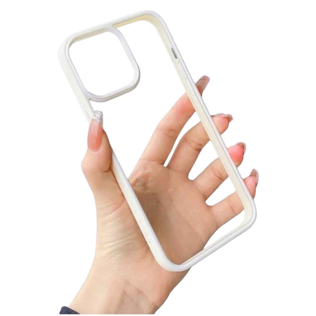Case transparente blanco iPhone 13 pro max