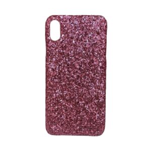 Case escarchado rosado iPhone x