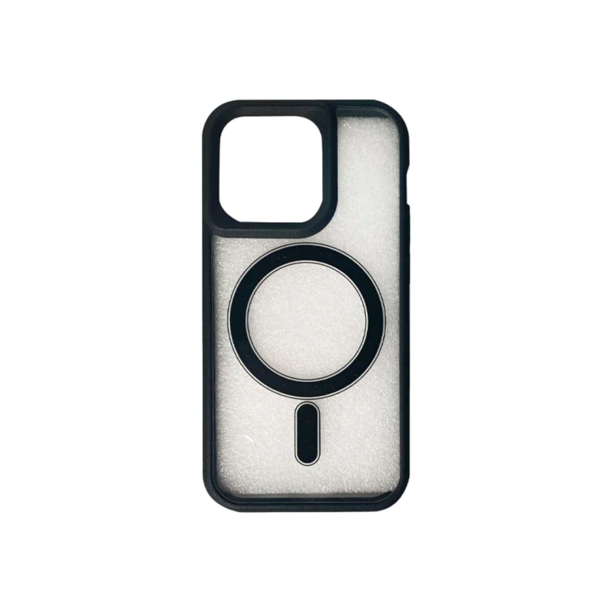 Case Magsafe transparente negro iPhone 14 y 14 pro