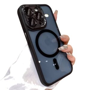 Case Magsafe azul y negro iPhone 14 pro
