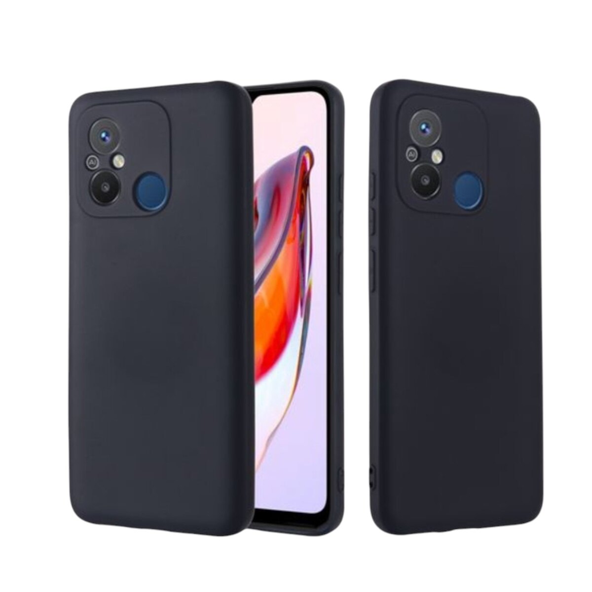 Silicone Case negro Redmi Note 12 C