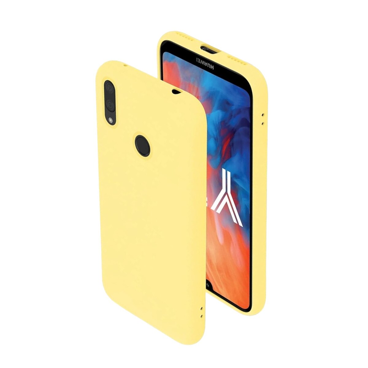 Silicone Case Amarillo Huawei Y7 2019