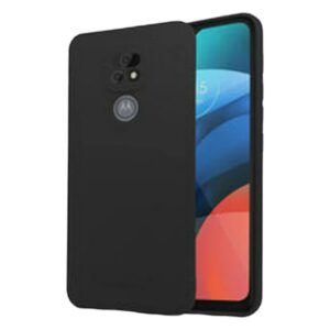 Silicone Case Negro y azul moto E7