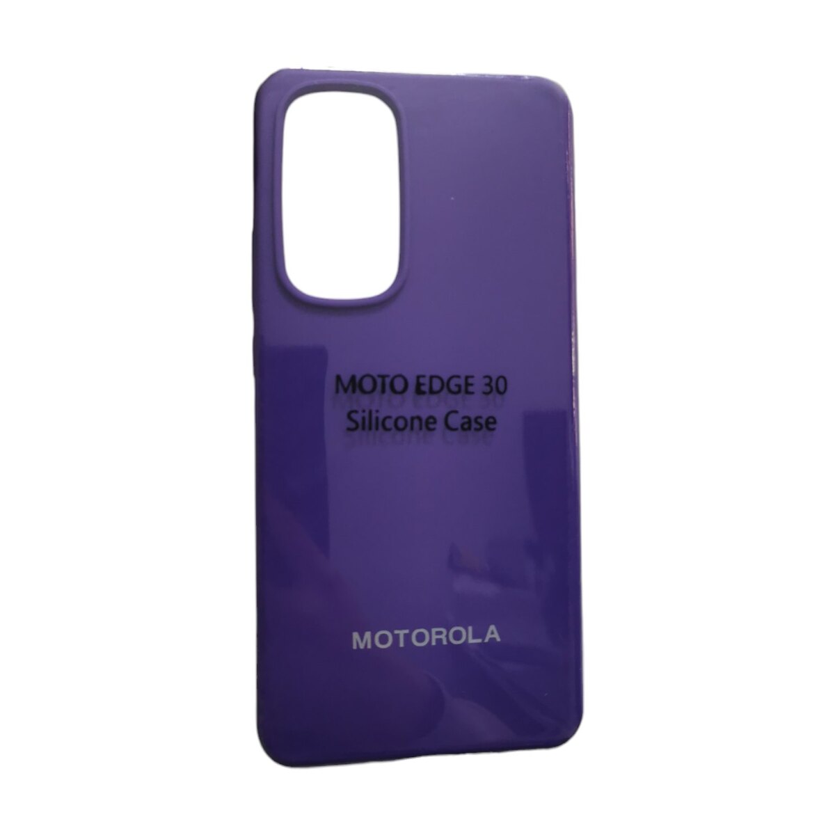 Silicone Case Morado Moto Edge 30