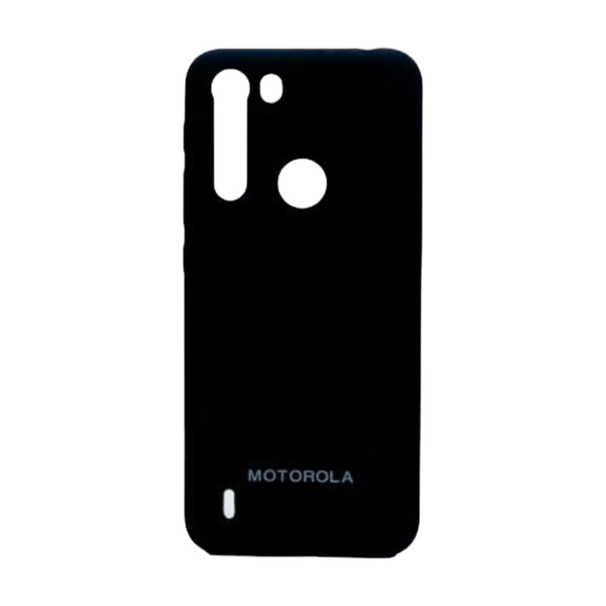 Silicon Case Negro Moto one fusión