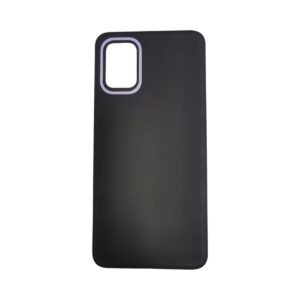 Silicone Case Negro con morado Moto E20