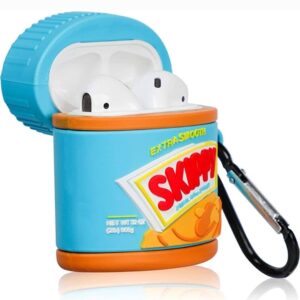 Case Airpods 1 y 2 Mantequilla de Maní