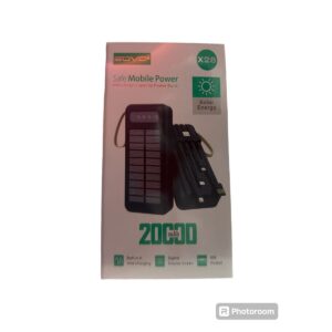 Banco de carga solar 2000mAh