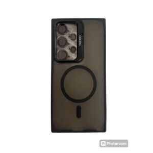 Case Magsafe negro con protector de camaras Samsung S24 ultra