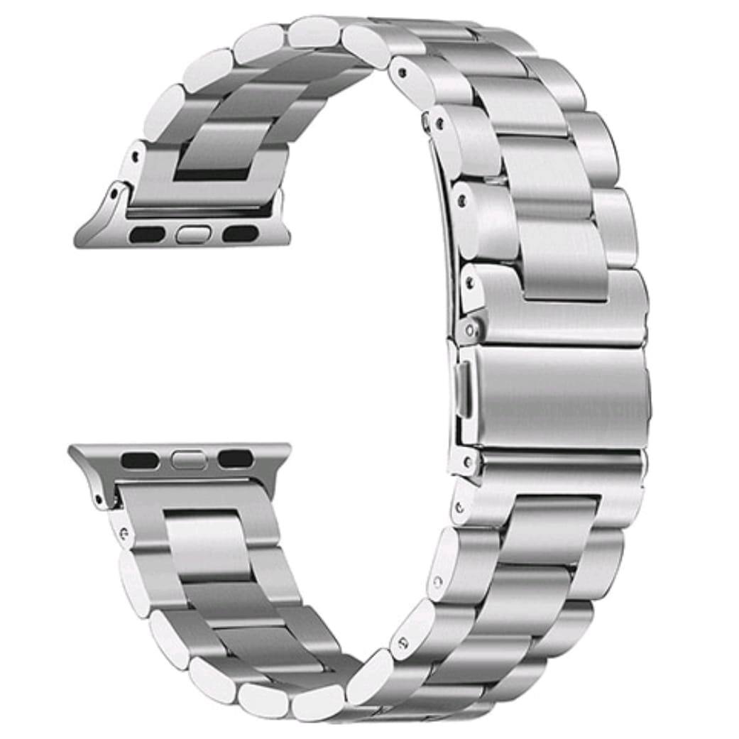 Pulso Metalico Plateado Apple Watch 42-45mm
