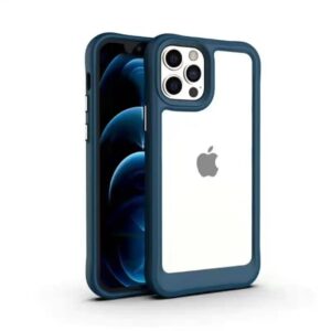 Case Antichoque Azul Oscuro iPhone 14 Pro
