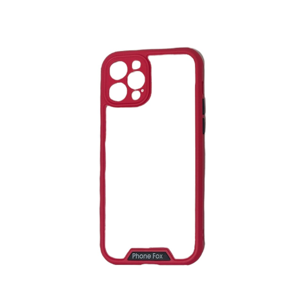 Case transparente rojo iphone 12 pro