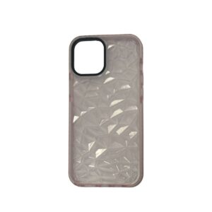 Case transparente endiamandtado rosa iphone 12 pro max