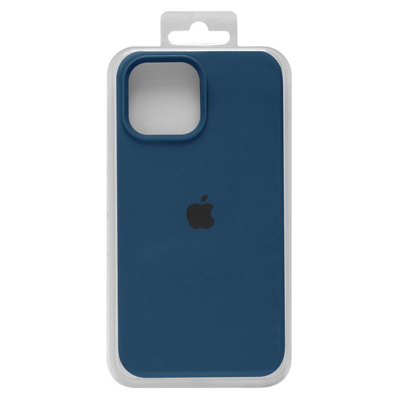 Silicone case azul oscuro iphone 13