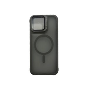 Case magsafe gris con protector de camara iphone 14 pro max