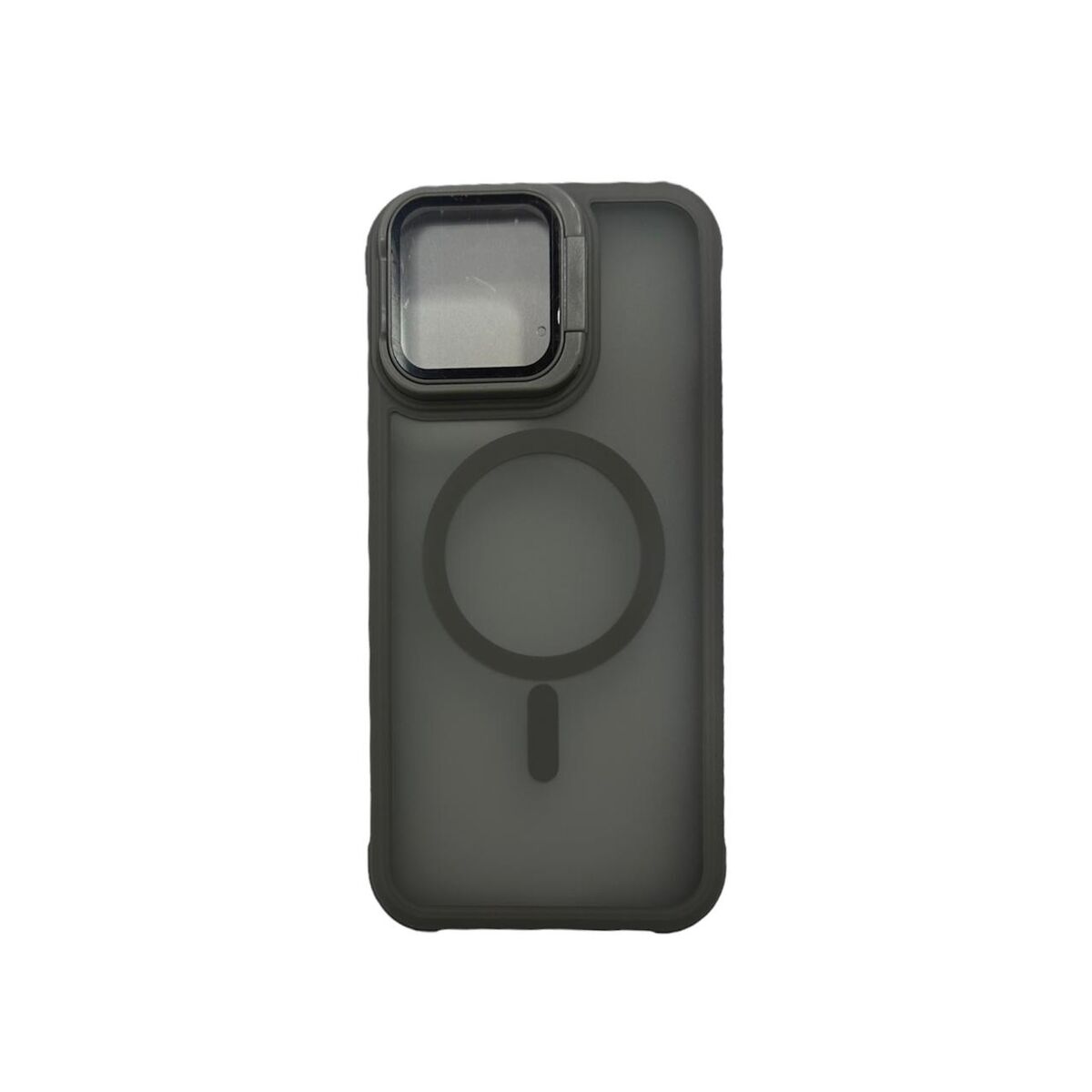Case magsafe gris con protector de camara iphone 14 pro max