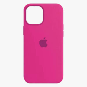 Silicone case magenta iphone 15