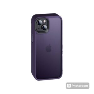 Silicone case morado oscuro iphone 15