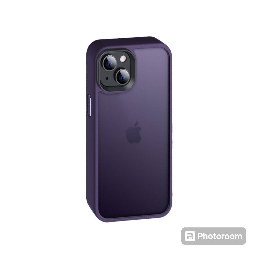 Silicone case morado oscuro iphone 15