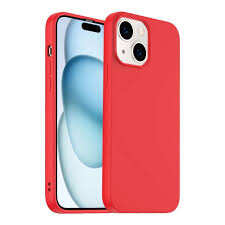 Silicone case rojo iphone 15