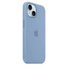 Silicone case azul claro iphone 15