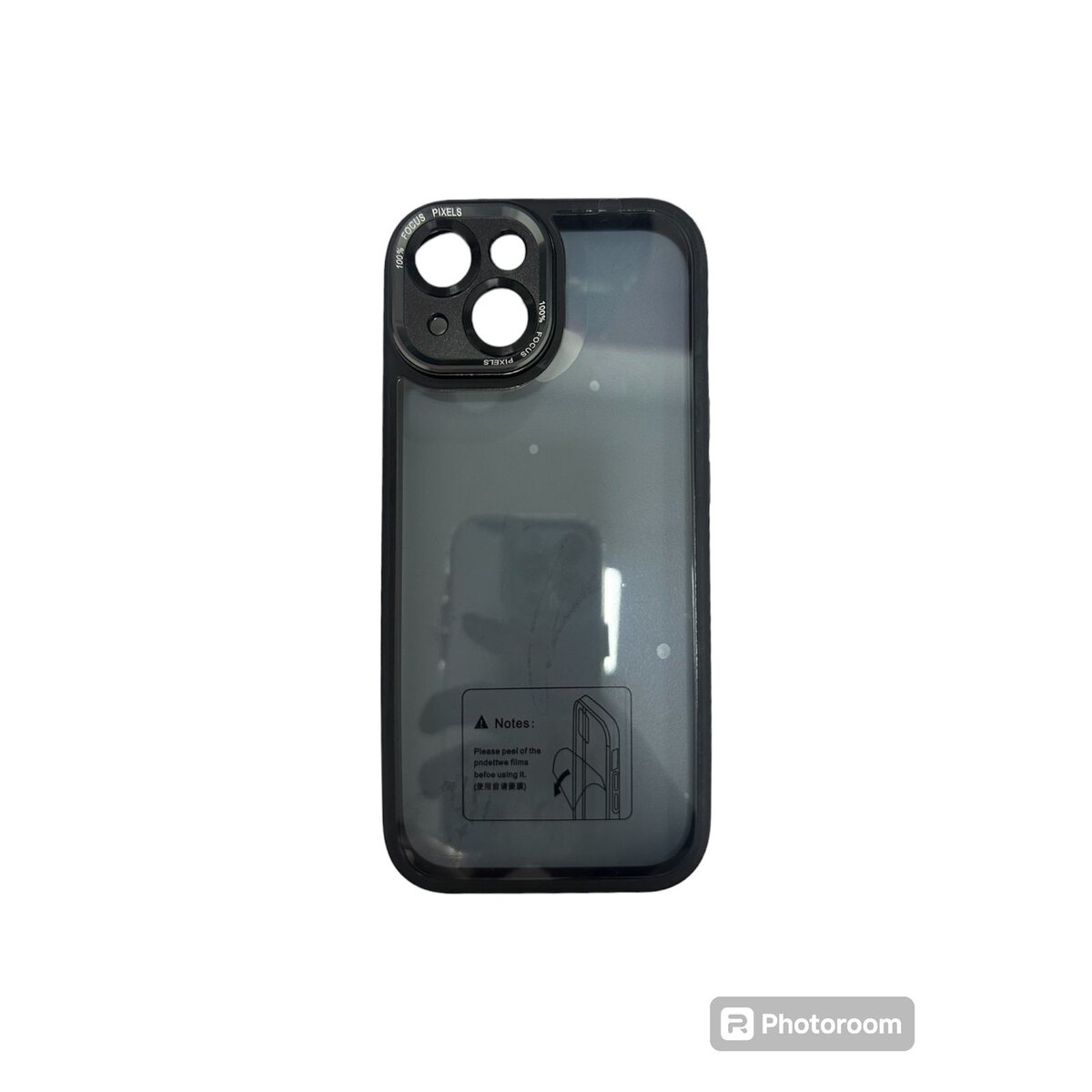 Case transparente negro iphone 15