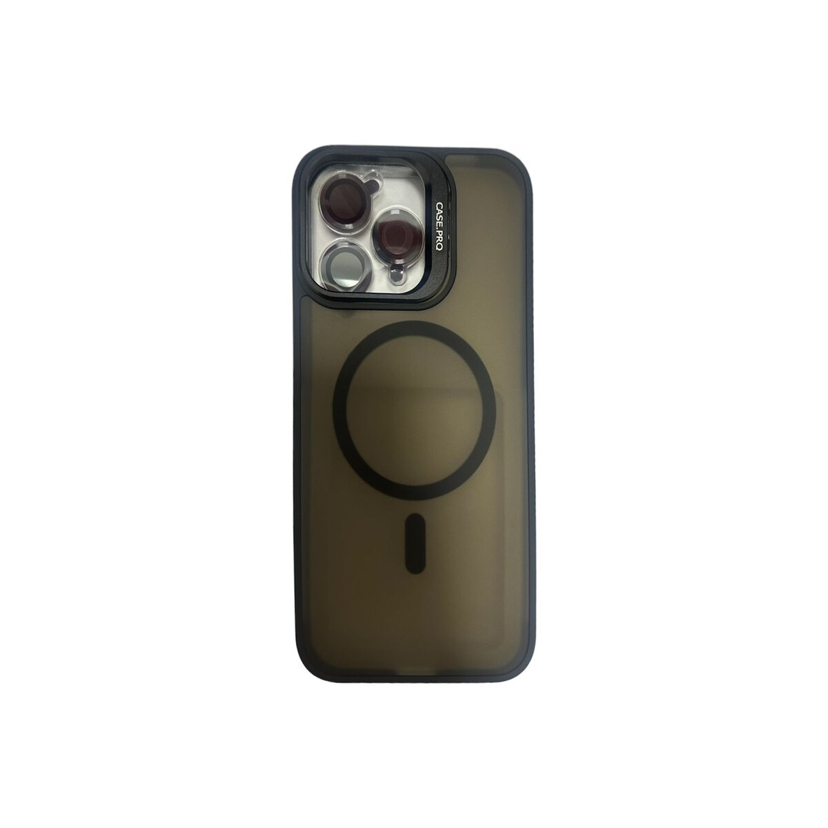 Case magsafe transparente con negro iphone 15 pro max