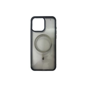 Case magsafe transparente con negro iphone 15 pro max