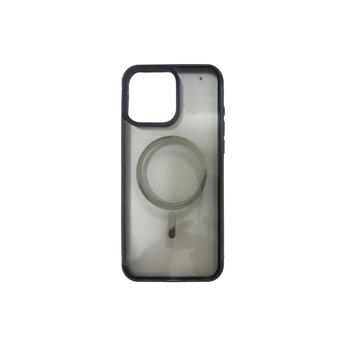 Case magsafe transparente con negro iphone 15 pro max