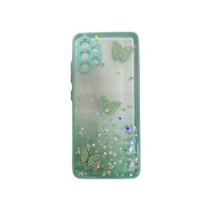 Case verde con mariposas samsung A32 4G