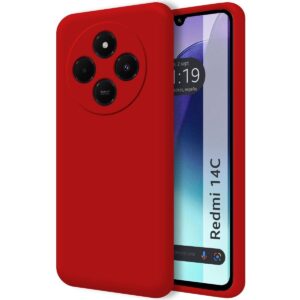 Silicone case rojo redmi 14 C