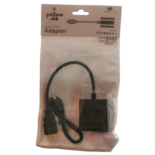 Convertidor HDMI a VGA + Audio