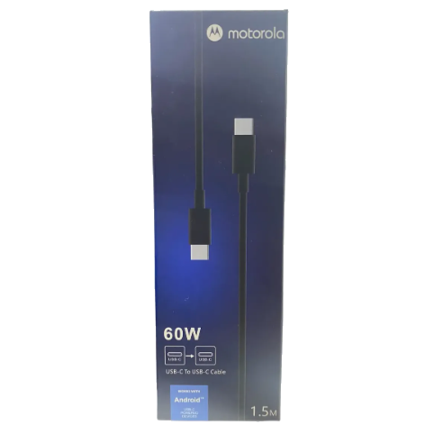 Cable Motorola Carga Rapida 60w Usb-c A Usb-c 1.5cm Original